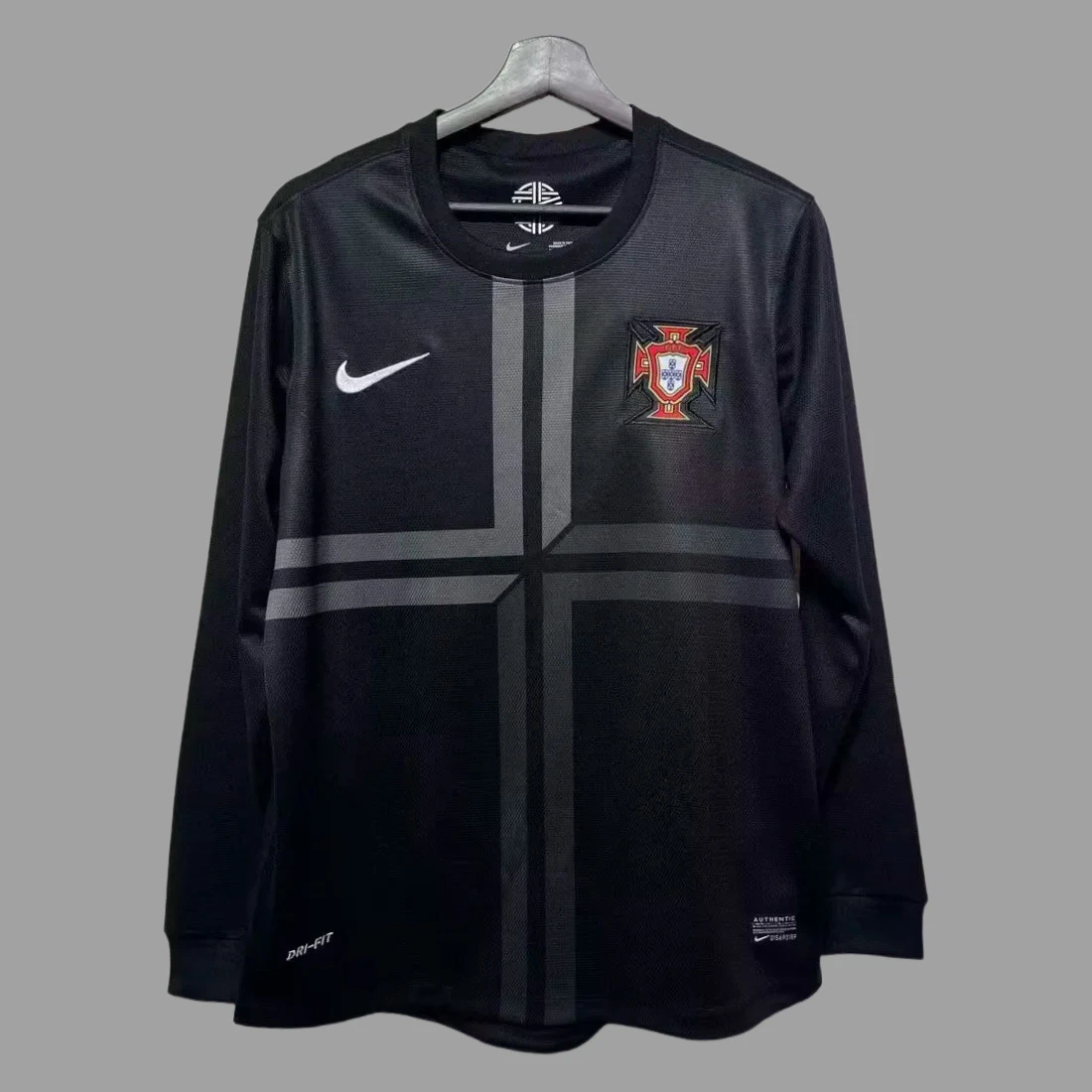 2013 Portugal Away Long Sleeve Retro Soccer Jersey