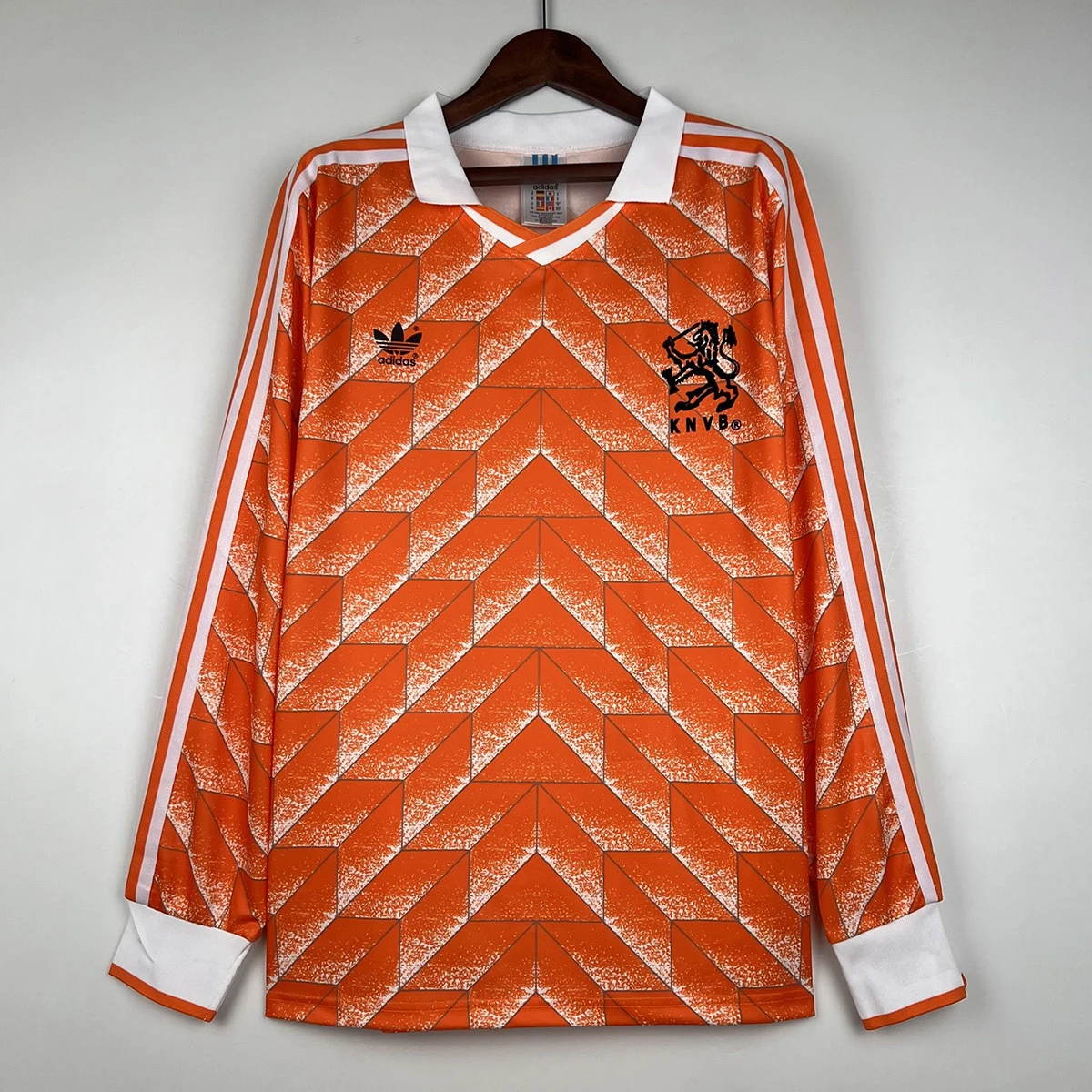 1988 Netherlands Home Long Sleeve Retro Soccer Jersey