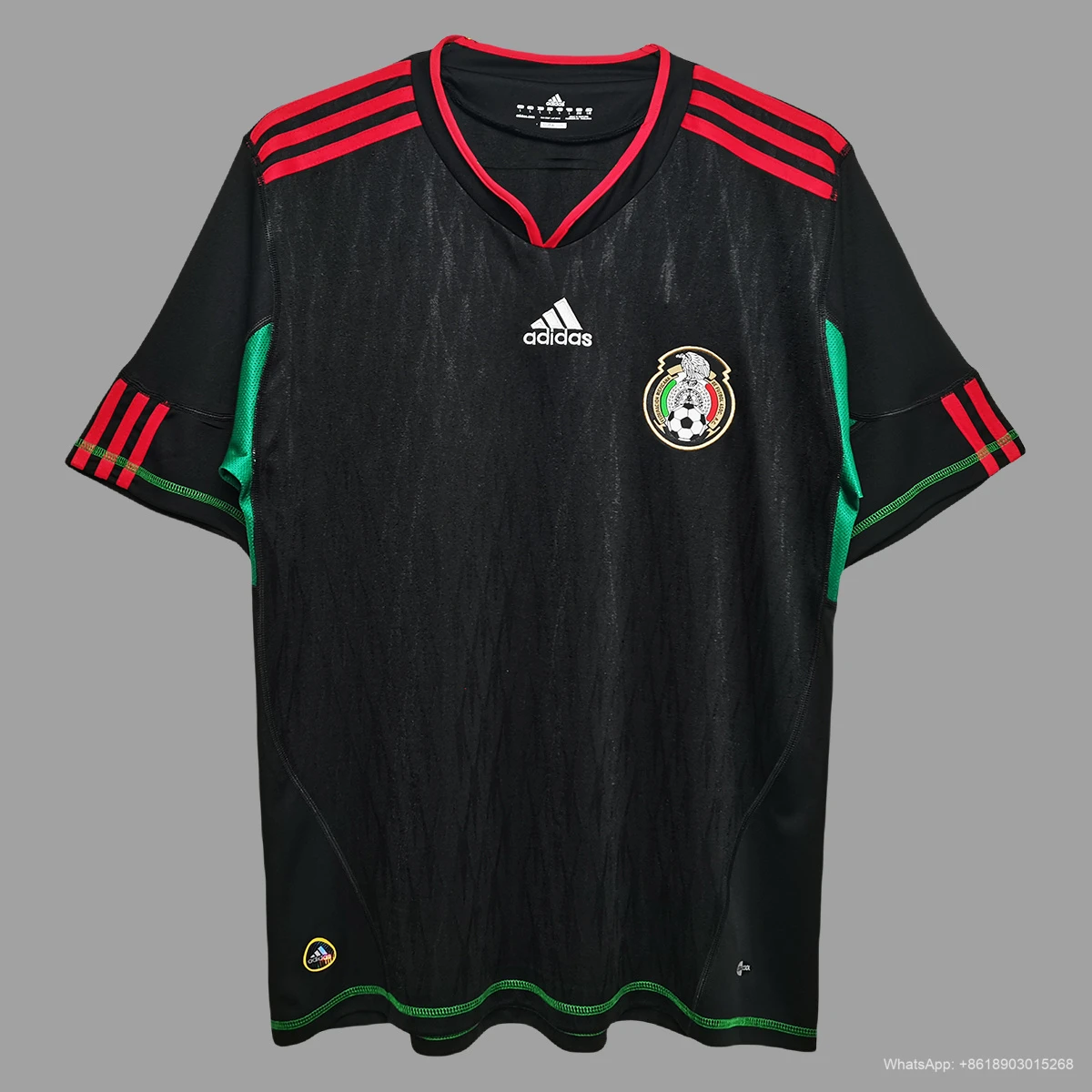 2010 Mexico away black Retro soccer jersey