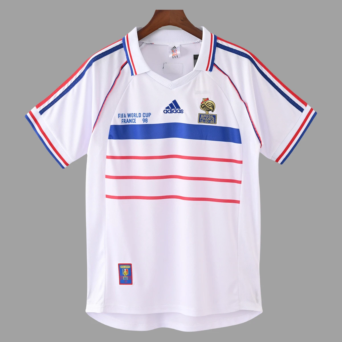 1998 France Away Retro Soccer Jersey