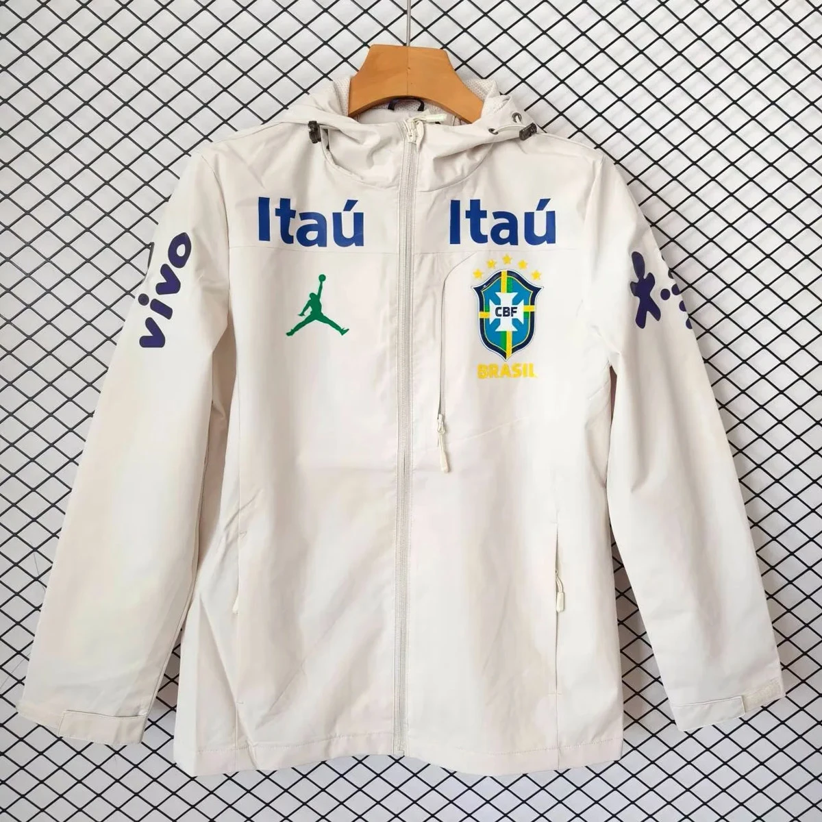 2026 Brazil Beige Windbreaker Jacket
