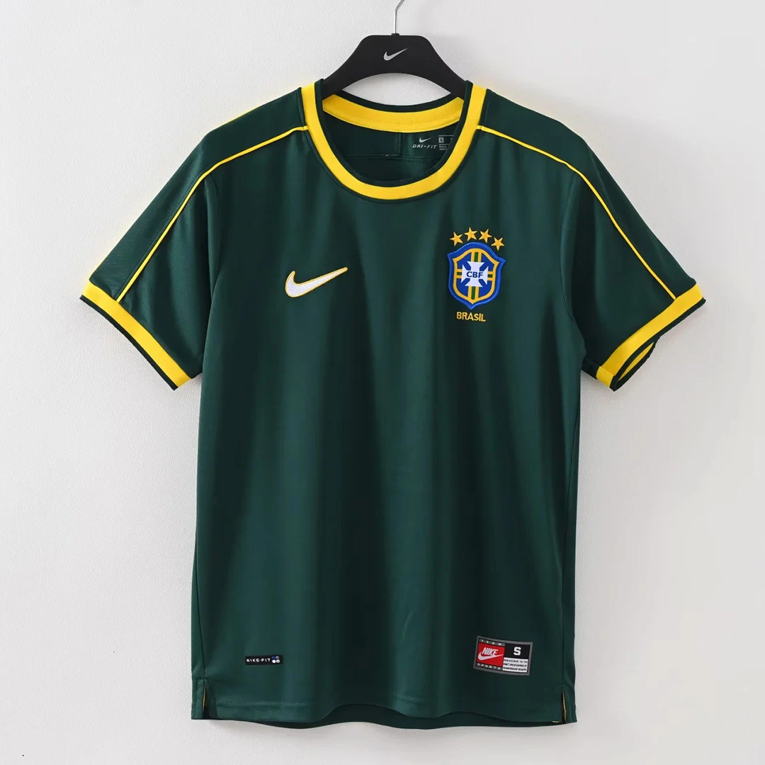 1998 Brazil Goalkeeper Retro Soccer Jersey