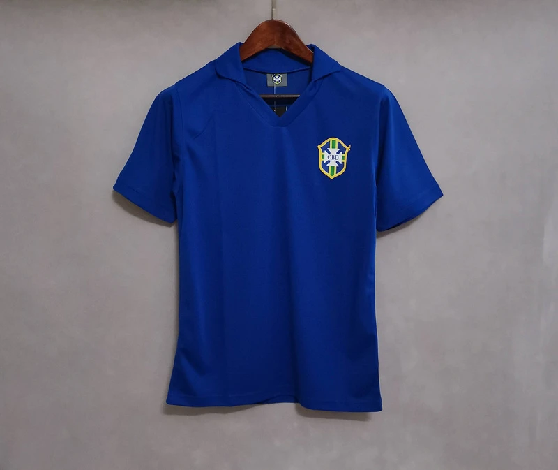1957 Brazil Away Retro Soccer Jersey