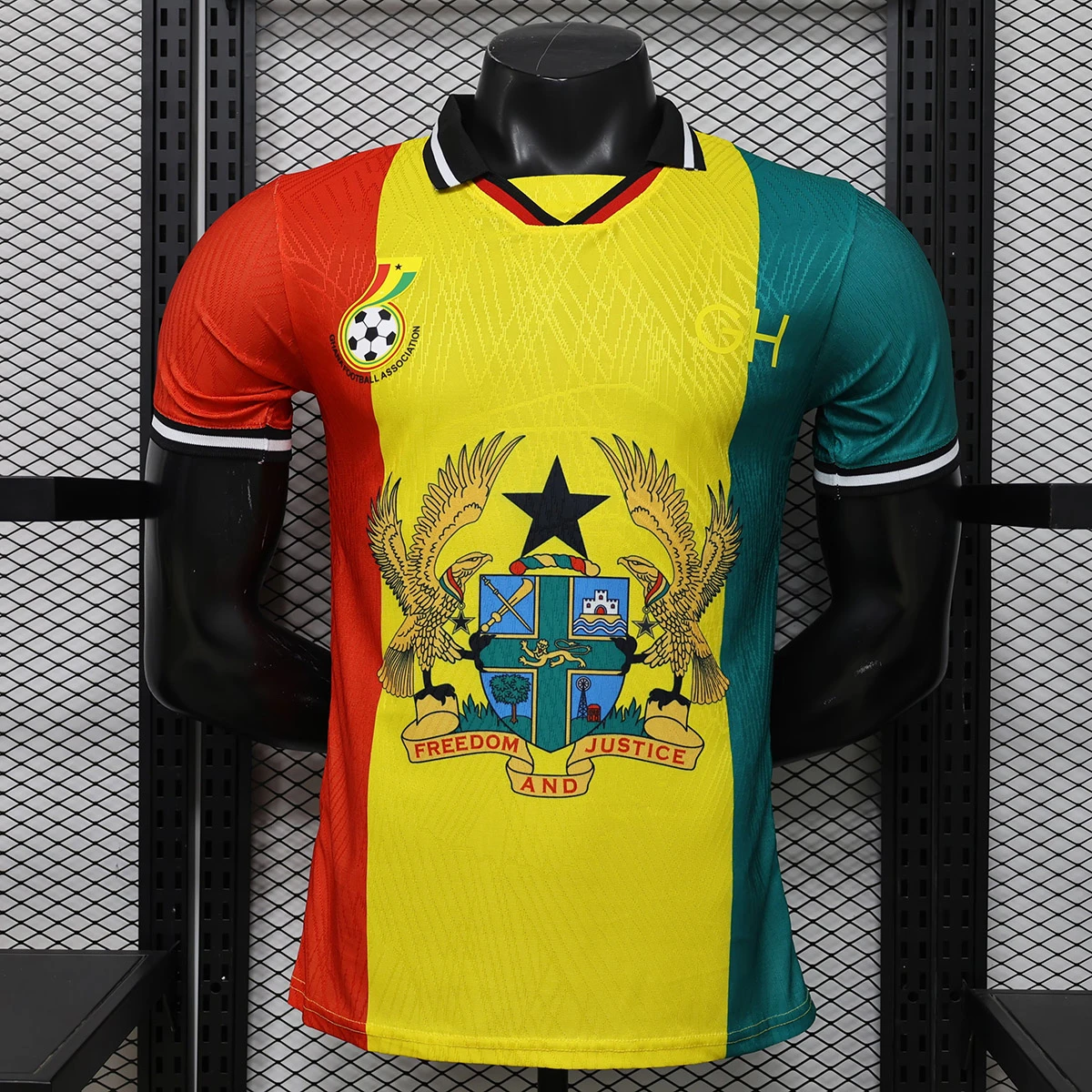 2026 Ghana Special Yellow Red Green Player Version Soccer Jersey