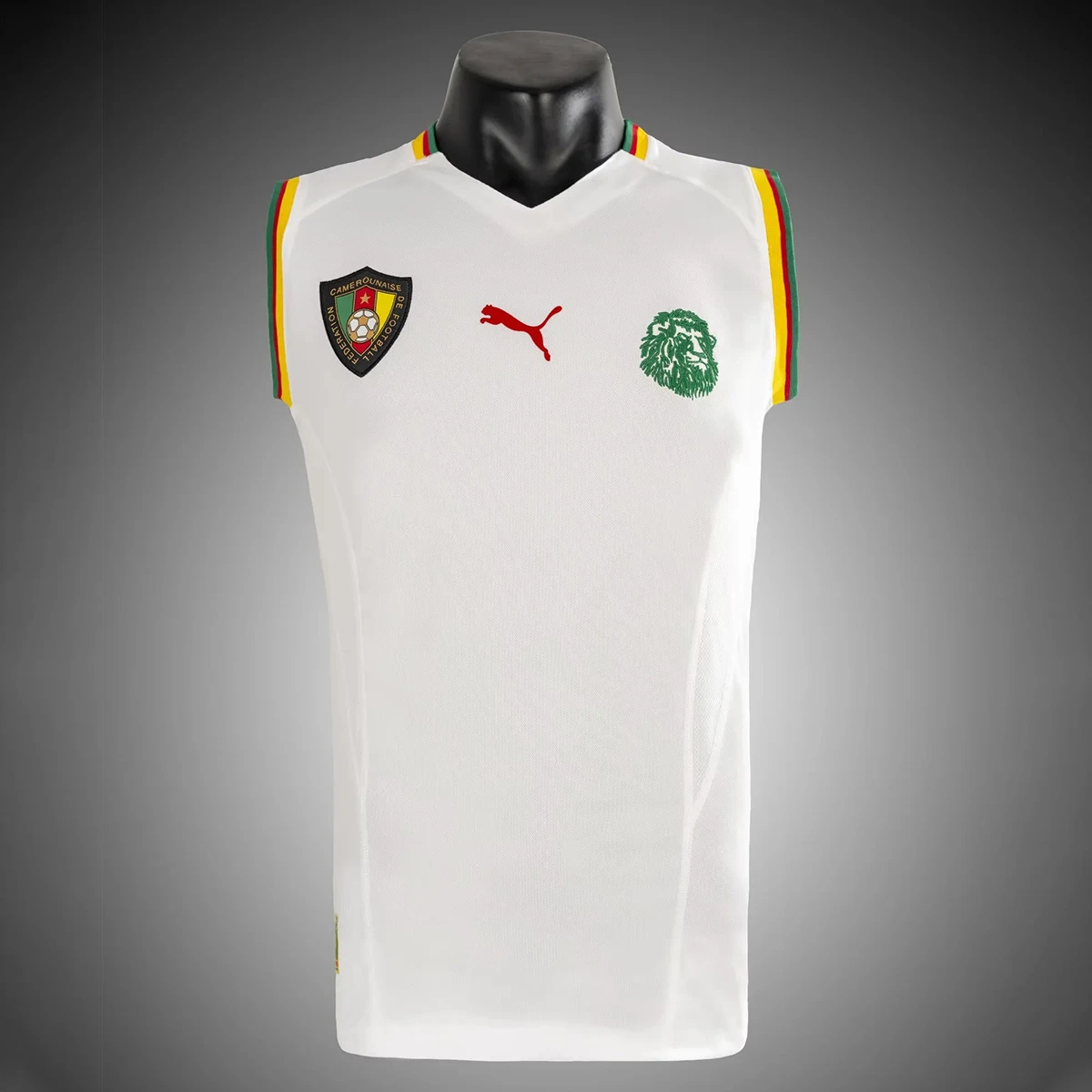 2002 Cameroon Away Sleeveless Retro Soccer Jersey