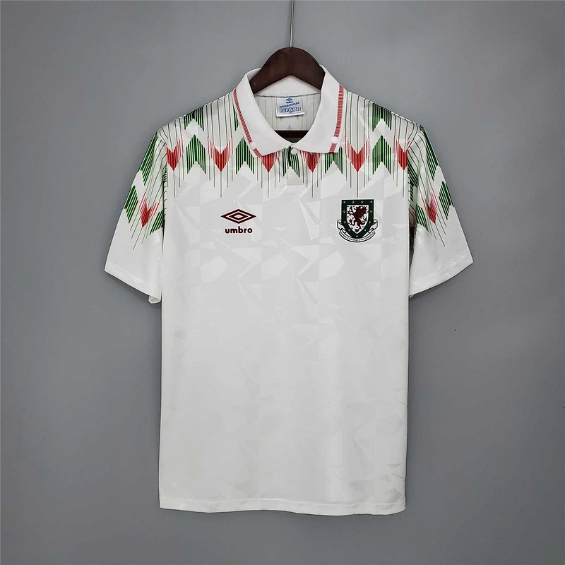 1990 Wales Away Retro Soccer Jersey