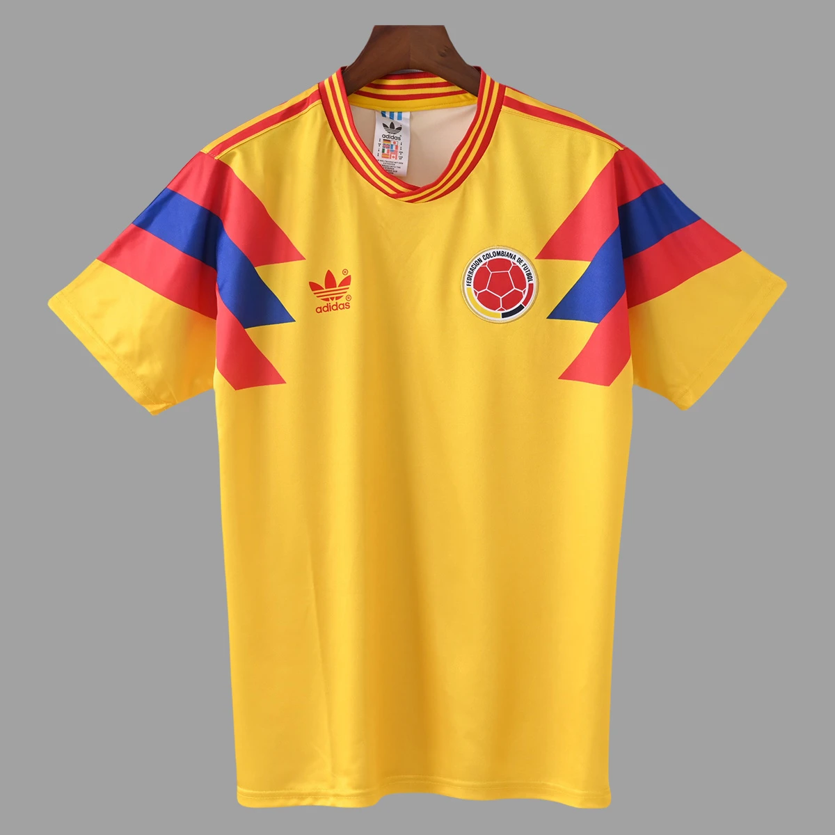 1990 Colombia Home Retro Soccer Jersey