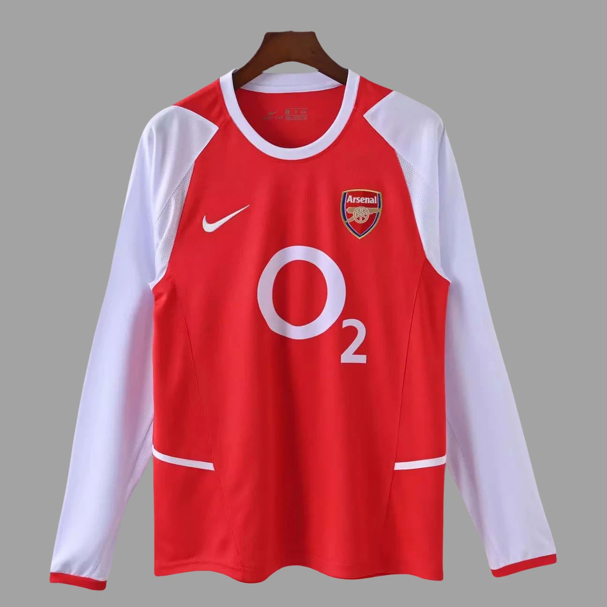 02/04 Arsenal Home Long Sleeve Retro Soccer Jersey