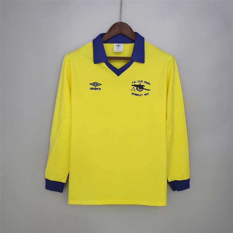 78/81 Arsenal Away Long Sleeve Retro Soccer Jersey