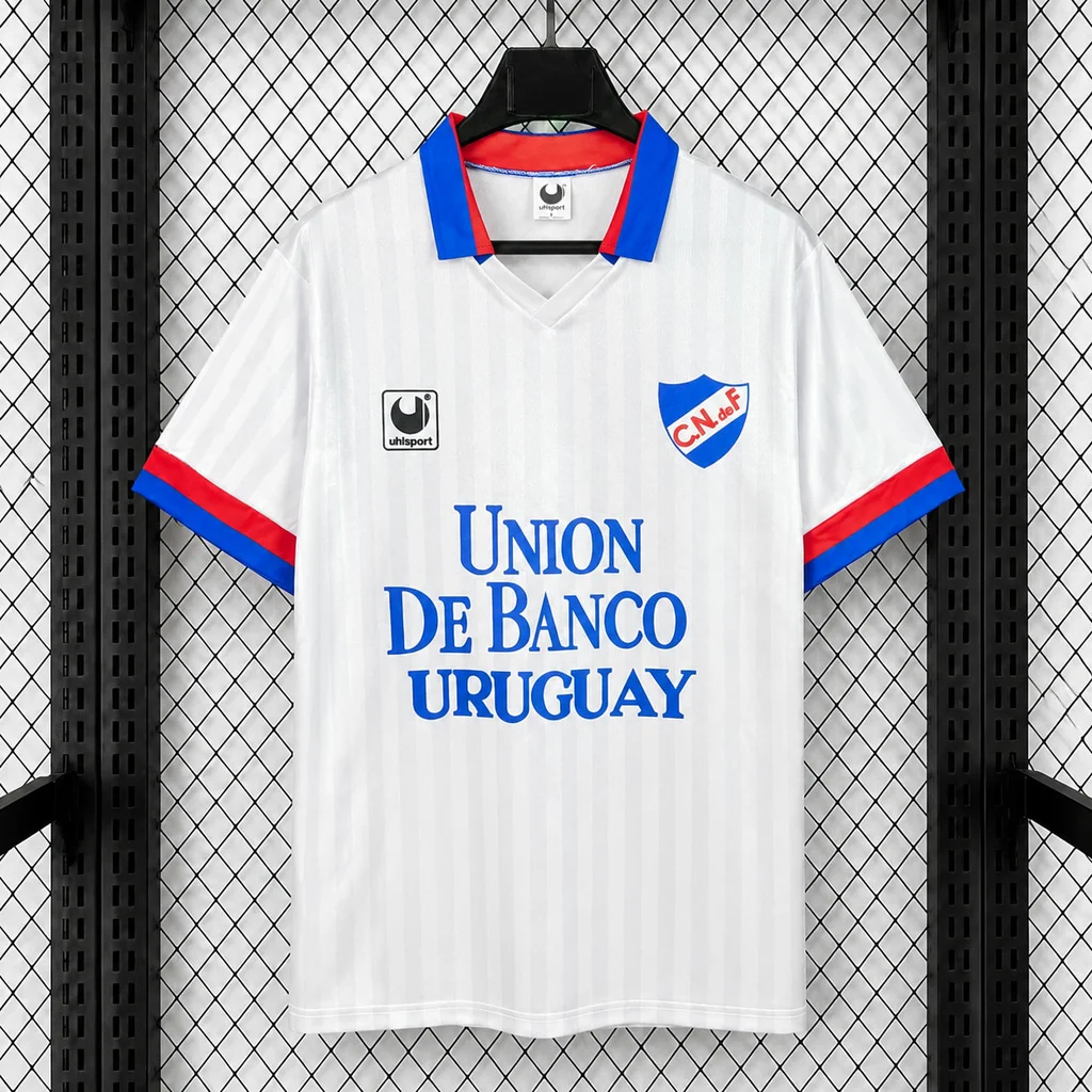 1989 Club Nacional Home Retro Soccer Jersey