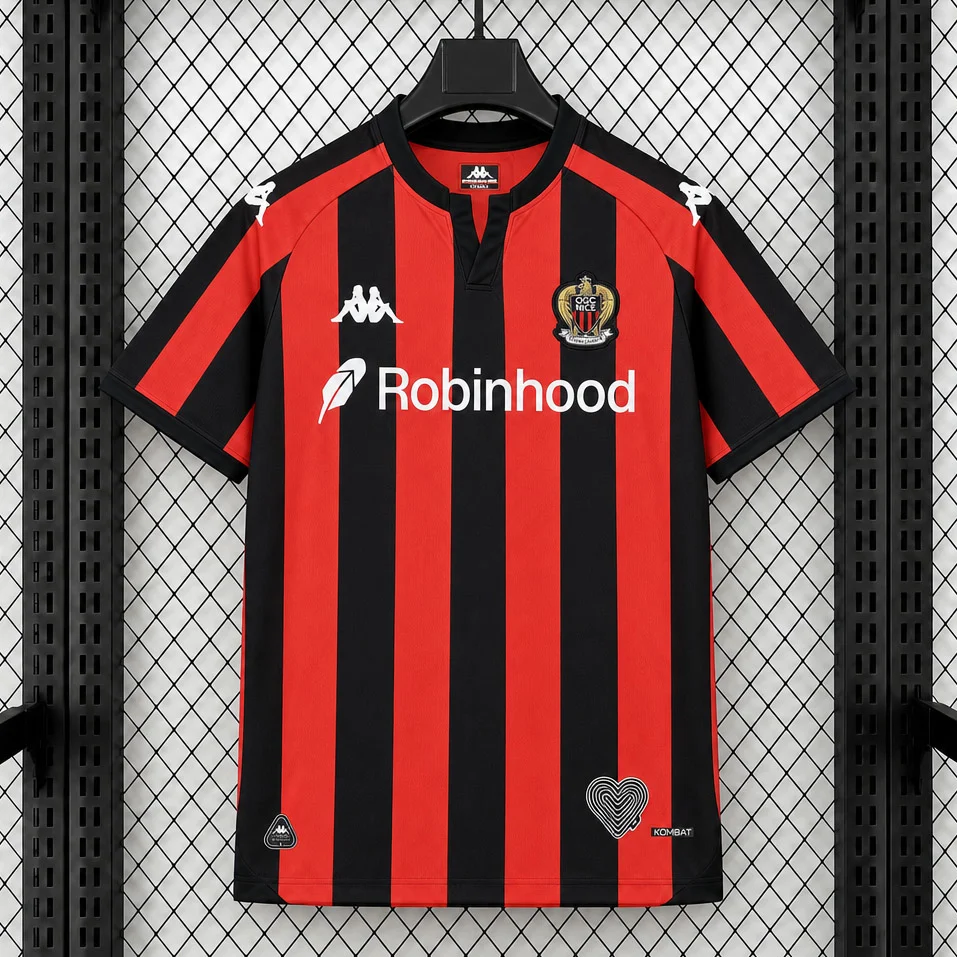 26/27 OGC Nice Home Soccer Jersey
