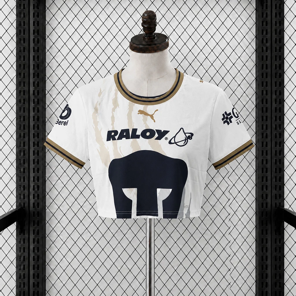 26/27 Pumas UNAM Away Women Crop Jersey
