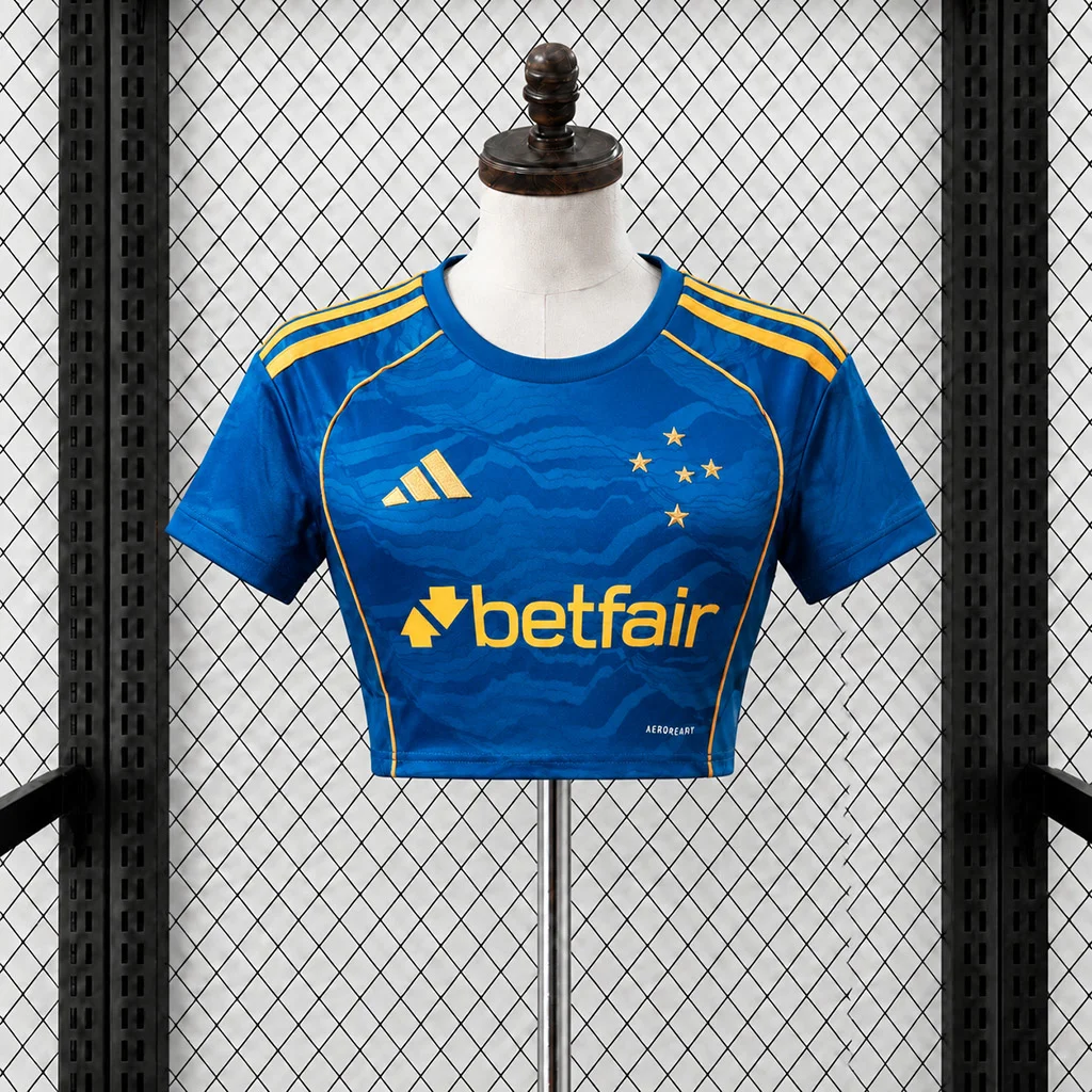 2026 Cruzeiro Home Women Crop Jersey