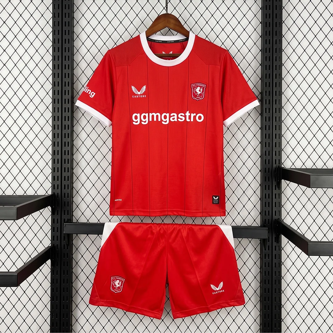26/27 Twente Home Kids Soccer Jersey