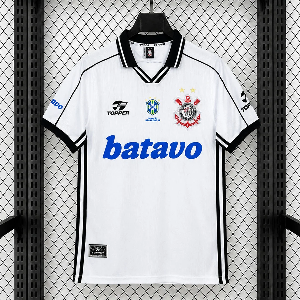 1999 Corinthians Home Retro Soccer Jersey