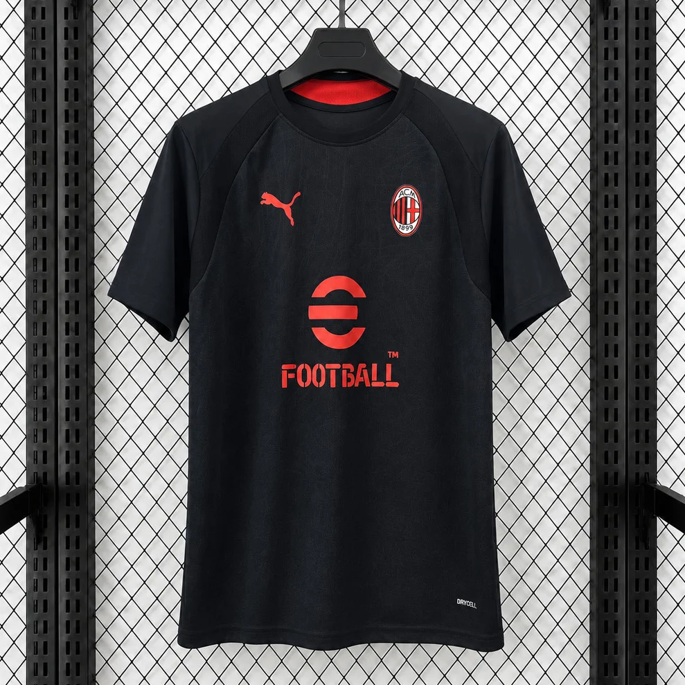 26/27 AC Milan Training Black Soccer Jersey