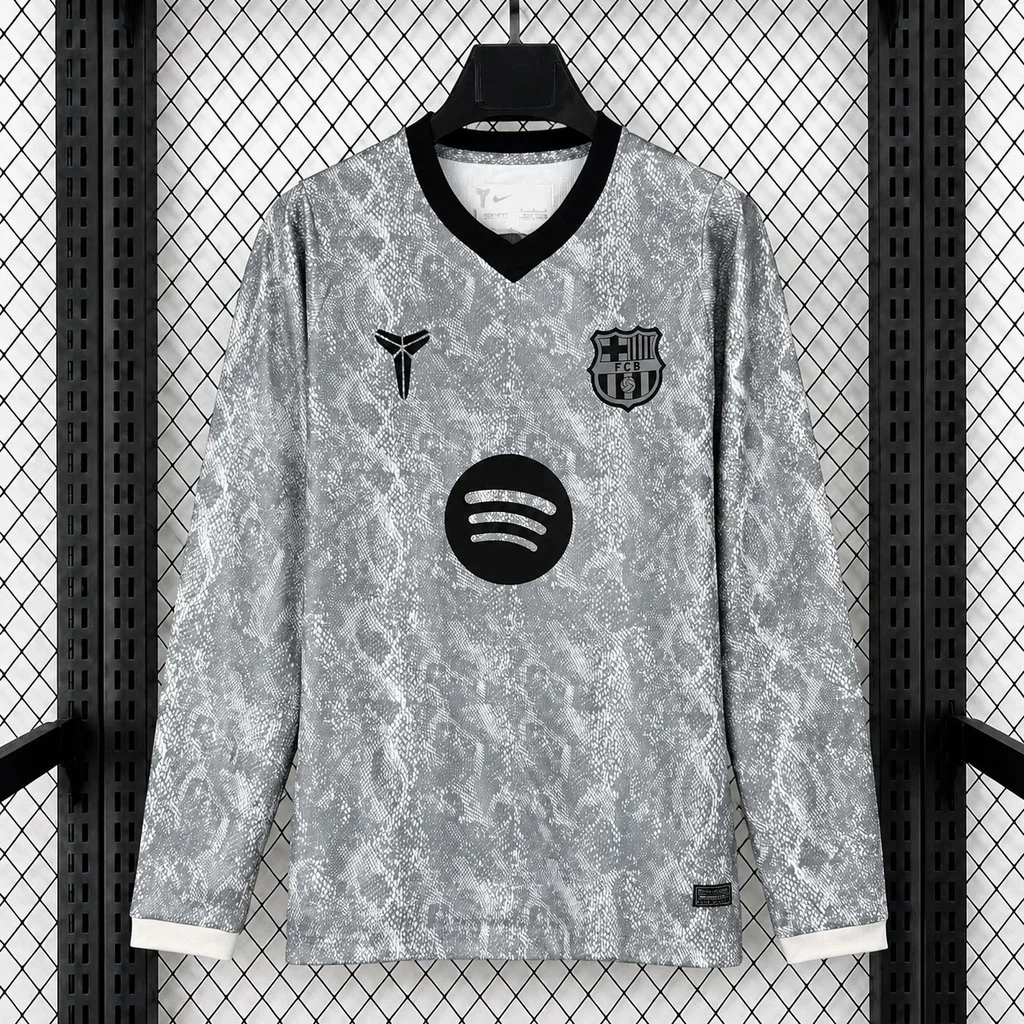 26/27 Barcelona Goalkeeper 2 Long Sleeve Soccer Jersey