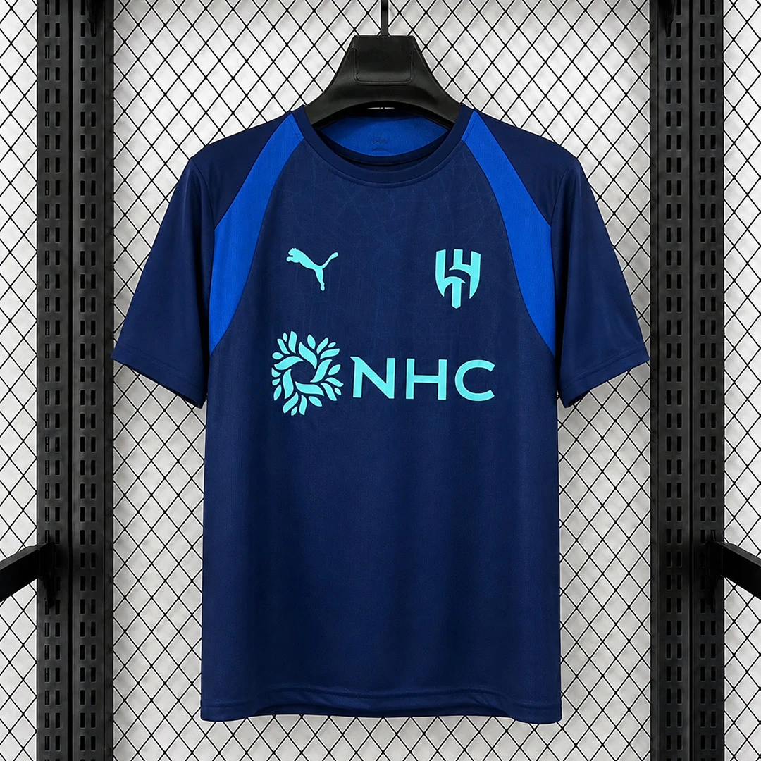 26/27 Al Hilal Player Version Training Blue Soccer Jersey