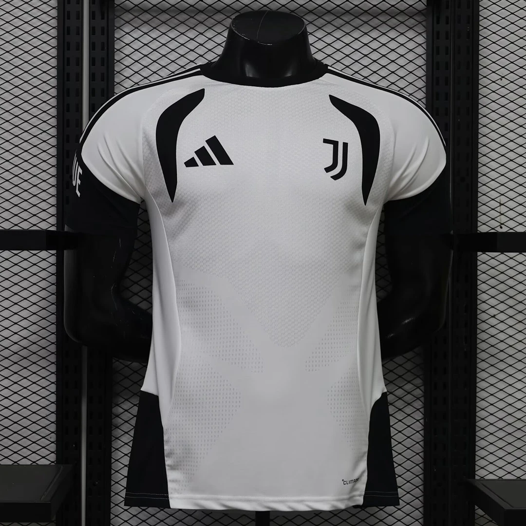 26/27 Juventus Track Player Version White Black Soccer Jersey