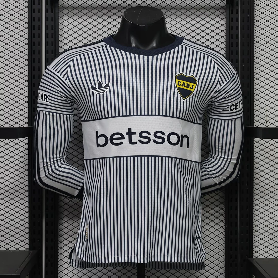 2027 Boca Juniors Away Long Sleeve Player Version Soccer Jersey