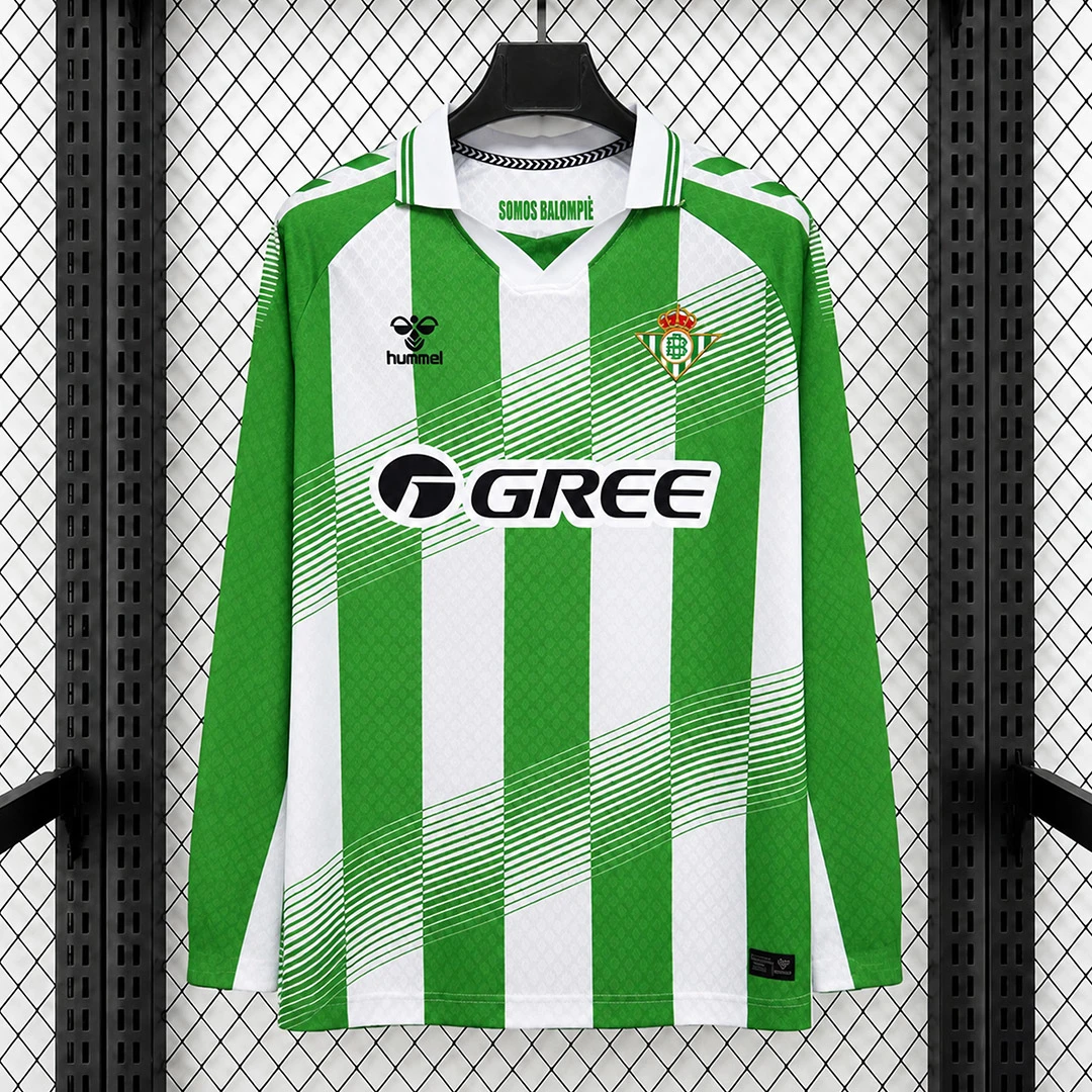 26/27 Real Betis Home Long Sleeve Soccer Jersey