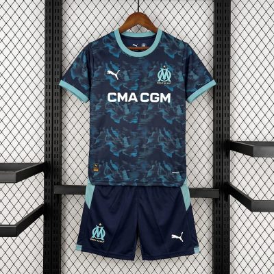 26/27 Marseille Away Kids Soccer Jersey