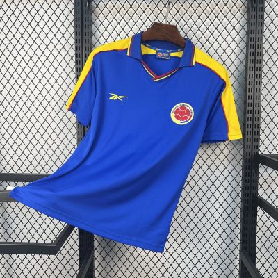 1998 Colombia Away Retro Soccer Jersey