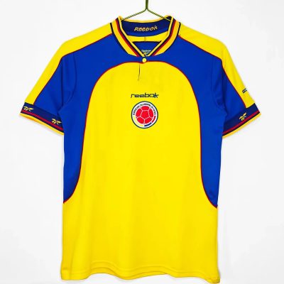2001 Colombia Home Retro Soccer Jersey