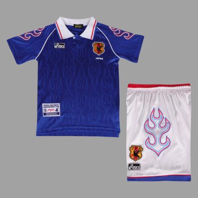 1998 Japan Home Kids Retro Soccer Jersey Size 16-28