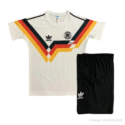1990 Germany home retro kids soccer jersey yupoo