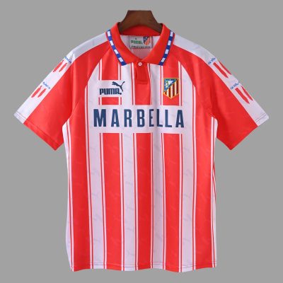 94/95 Atletico Madrid Home Retro Soccer Jersey