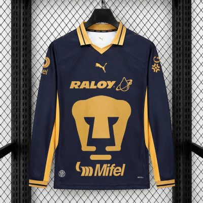 26/27 Pumas Home Long Sleeve Soccer Jersey