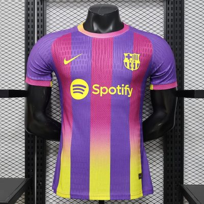 25/26 Barcelona Vivid Purple Noble Red Midwest Gold Special Player Version Soccer Jersey