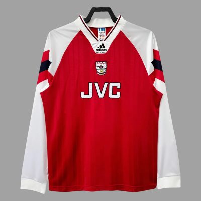 92/94 Arsenal Home Long Sleeve Retro Soccer Jersey