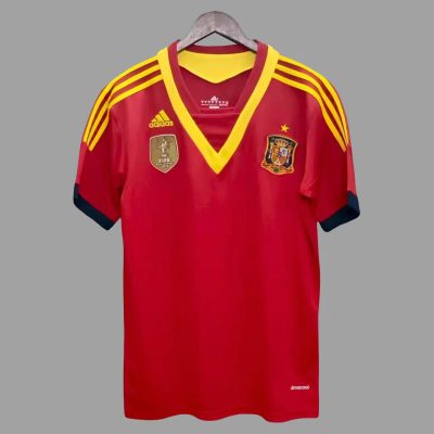 2013 Spain Home Retro Soccer Jersey