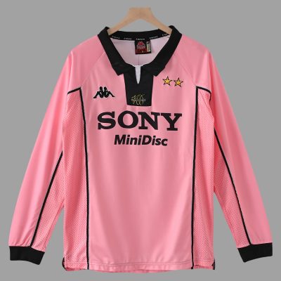 97/98 Juventus Centenary Away Long Sleeve Retro Soccer Jersey