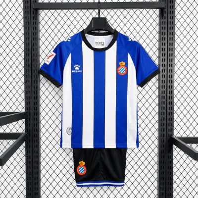 26/27 Espanyol Home Kids Soccer Jersey