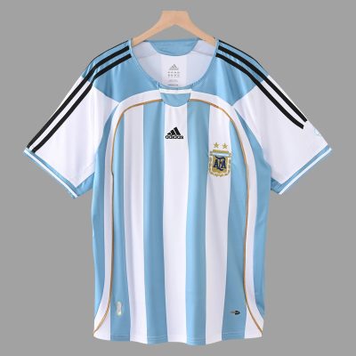 2006 Argentina Home Retro Soccer Jersey