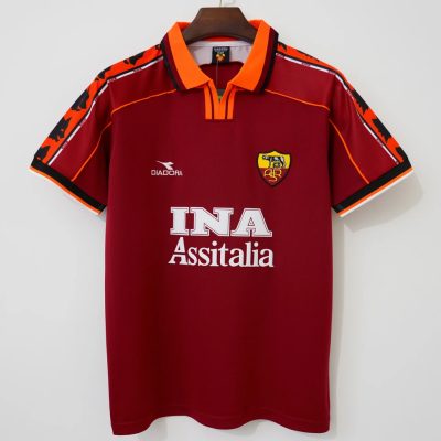 98/99 Roma Home Retro Soccer Jersey