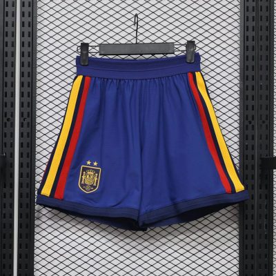 2026 Spain Home 2 Stars Player Version Soccer Shorts