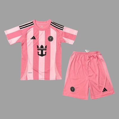 2025 Inter Miami Home Kids Soccer Jersey Size 16-28