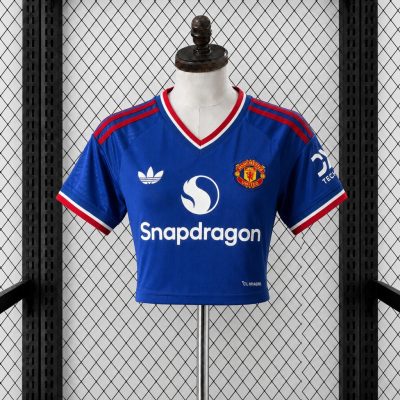26/27 Manchester United Away Women Crop Jersey