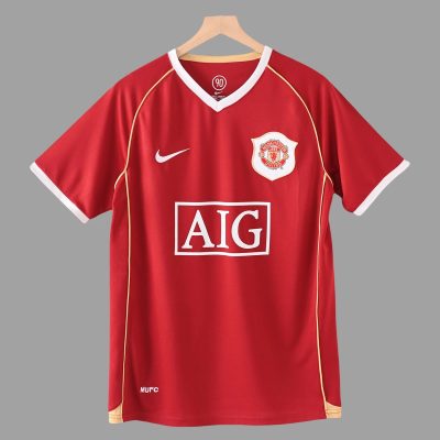 06/07 Manchester United Home Retro Soccer Jersey