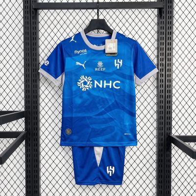 26/27 Al-Hilal Home Kids Soccer Jersey
