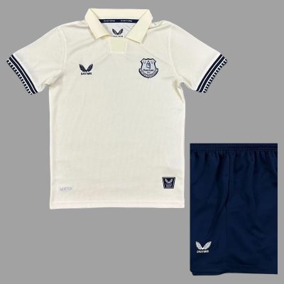 25/26 Everton Away Kids Soccer Jersey Size 16-28