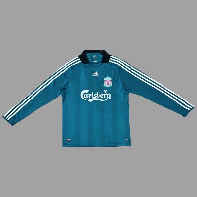 08/09 Liverpool Third Long Sleeve Retro Soccer Jersey