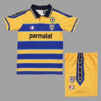 99/00 Parma Home Kids Retro Soccer Jersey Size 16-28