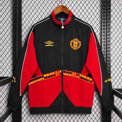 96/97 Manchester United Red Black Windbreaker