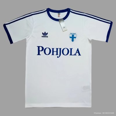 1982 Finland Home Retro Soccer Jersey