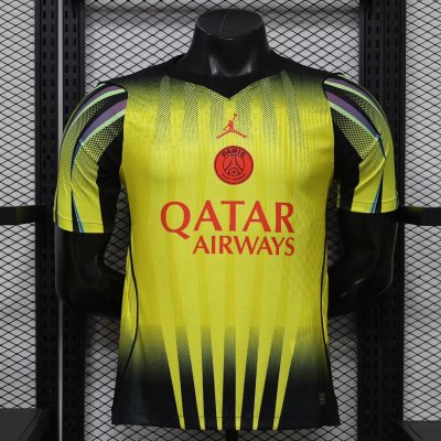 26/27 Paris Saint-Germain Stadium Night Edition Player Version Yellow Soccer Jersey